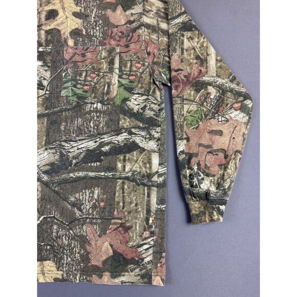 Rare Vintage Y2K Yukon Gear Realtree Camo Nature Long Sleeve Mock Neck Large Art - Picture 6 of 9